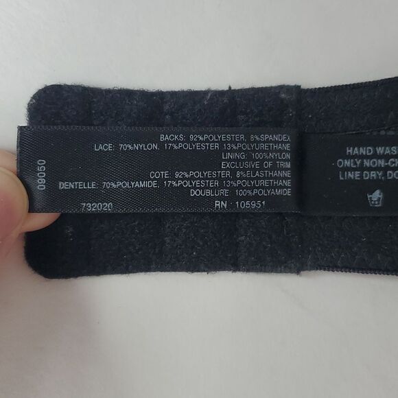 Natori Reflex Memory Black Plunge Bra Size 32D - Picture 11 of 12